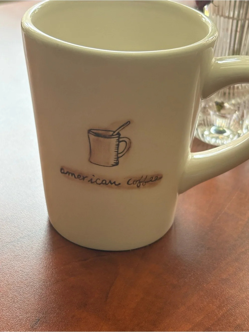 William Sonoma Cream Colored Ceramic Coffee Mug - Set of 2